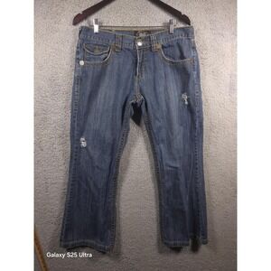 premium brand SAMUEL‎ KATO  mens denim jeans Sz 34x30 Grund Y2k 3014